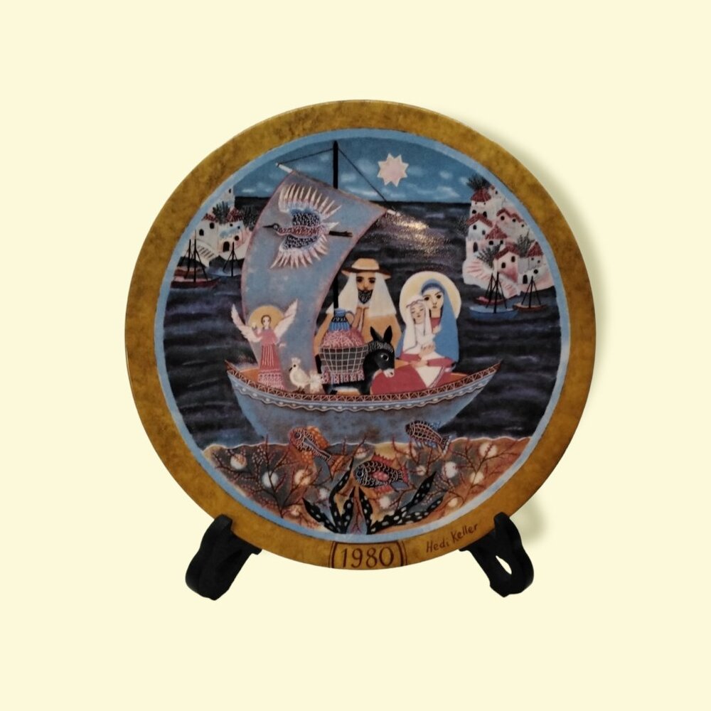 Hedi Keller "Escape to Egypt" 1980 Numbered a805 Plate Series from Bradford Ex